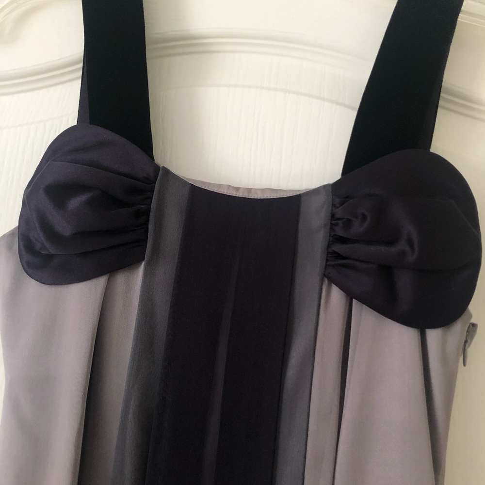 Velvet + silk dress